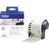 Brother DK22113 Etichette a Lunghezza Continua, Pellicola, 62 mm x 15.24 m, Trasparente