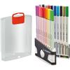 STABILO - Pennarello Premium con punta a pennello - Pen 68 brush | ARTY, Colorparade, Astuccio da 20, Colori assortiti