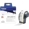 Brother DK22214 Etichette originali a lunghezza continua, carta bianca, Dimensione 12 mm, lunghezza 30.48 m