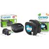 DYMO LetraTag 200B etichettatrice Bluetooth | Stampante per etichette compatta & LetraTag etichette originali in plastica - rotolo da 12 mm x 4 m - stampa nera su bianco