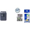 Brother PT-P950NWB Etichettatrice Professionale Collegabile a PC, con Rete Cablata, Wi-Fi e Bluetooth, fino a 36 mm + Nastro Laminato TZE251, 24 mm, Nero su Bianco