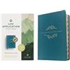 New Living Tran Holy Bible: New Living Translation, Teal Blue, Lea (Finta pelle)