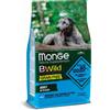 Monge BWild Grain Free Formula All Breeds Adult Acciughe con Patate e Piselli 2,5 kg Crocchette per Cani Adulti