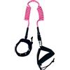 Kaohi Leash Kaohi calf leash (with grip) - double coil 6' x 8mm, Rosa