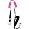 Kaohi Leash Kaohi harness/belt leash (with grip) - double coil 6' x 8mm, Rosa