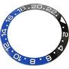 ZJchao Inserto della Lunetta Dell'orologio in Ceramica, Diametro Esterno di 40 Mm Parti di Ricambio Dell'Anello del Cinturino Dell'orologio da Polso Cinturino Ad Anello Classico, Nero Blu