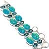 "Fatto a mano" Bracciale in argento sterling 925 con pietra preziosa opale di fuoco tripla, ...