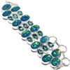 "Fatto a mano" Bracciale in argento sterling 925 con pietra preziosa opale di fuoco tripla, ...