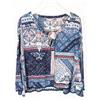 Odd Molly Off We Go Blusa Donna Piccola A Fantasia Manica Lunga Collo A V