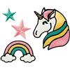 kA - Kids and Hits - Mo18101 termoadesiva/unicorno Create, 4 pezzi, multicolore