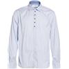 AGLINI - Camicia a righe - Celeste