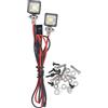 RiToEasysports di Auto RC, Faro a LED Bianco con Base di Montaggio Compatibile con per SCX10 90046 (2led)