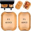 Zouwel Airfryer Backpapier für Philips Airfryer Dual Basket 3000 Series 9L