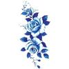 PEKNUX Tatuaggi Temporanei 5 Pc Di Tatuaggio Con Rosa - Motivo In Blu - Tatuaggio Temporaneo Sulla Pelle