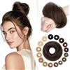 SEGO Pro Chignon Capelli Veri 100% Umani #2 Marrone Scuro Chignon Facile per Capelli Elastico Capelli Finti Coda di Cavallo Updo per Donne Ragazze Lisci (17g)