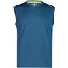 CMP Smanicato Traspirante in Maglia Piquet da Uomo, 35N5627 (IT, Numero, 50, Regular, Regular, Petrolio)