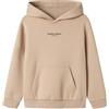 NAME IT Nkmbrody LS Nreg Sweat Wh Bru Noos Nkmbrody LS Nreg Sweat Wh Bru Noos Bambini e Ragazzi (Pacco da 1)