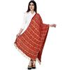 TRENDMALLS Dupatta da donna Bandhej Chinon in seta
