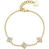 SAGAPÒ Bracciale in acciaio gleam finitura in oro 14k