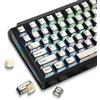 FunHub Retro Shine Through PBT, copritasti bianchi giapponesi Manga, a tema anime Double Shot RGB retroilluminato laterale stampato keycap set 137 tasti per 60 65 75 100% Cherry MX Switch tastiera da gioco