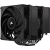 CORSAIR A115 Raffreddatore D'aria per CPU a Torre ad Alte Prestazioni - Raffredda Fino a 270 W TDP - Montaggio a Slitta Della Ventola - Due Ventole Corsair AF140 ELITE - Facile da Installare - Nero