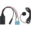 Bediffer Cavo Audio Bluetooth, 6 Pin 8 Pin Bluetooth AUX IN Adattatore Bluetooth Aux in Cavo Audio Microfono Cavo di Ricambio per BRAVO Dal 2007 in Poi,bluebooth per le auto