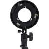 Camnoon Anello adattatore da attacco Bowens mini a Bowens standard, supporto Bowens inclinabile a 180° con attacco per diffusori per luci a LED e softbox