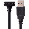 chenyang USB 3.0 a USB 3.0 Micro-B cavo dati con supporto a vite per macchina fotografica industriale 90 gradi giù angolato 3.0M