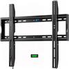 HOME VISION Staffa da parete per TV fissa resistente per schermi piatti da | Max VESA 600 x 600 mm, capacità di carico 100 kg, supporto universale sottile per TV Samsung/TCL da 98, salvaspazio HV8602