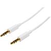 StarTech Cavo Audio Stereo Slim 3,5mm 1m, M/M, Bianco (MU1MMMSWH)