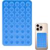 Youngwier Ventosa per telefono in silicone, supporto per telefono a ventosa, Presa adesiva per telefono cellulare, Supporto staccabile per telefono bifacciale per casa, dormitorio, viaggi, hotel