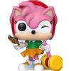 Funko Pop! Sonic The Hedgehog Amy Rose Con Piko Hammer E Carte #1171 C