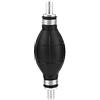 FTVOGUE Pompa Carburante Manuale Universale in Gomma Alluminio, 9001-089A | Trasferimento Benzina Gasolio Con Attacco 10 Mm, Moto Auto Fuoribordo, Nero