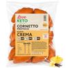 LOVE KETO Cornetti proteici low carb ripieni alla crema 10 confezioni da 50gr - Made in Italy