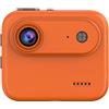 LICAEVEY Action Camera per Esterni Ad Alta Definizione con Schermo (ORANGE) | Action Camera con Schermo Ribaltabile, Action Camera con Grandangolo da 143°, Stabilizzazione Dell'immagine, Schermo da 2