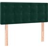 vidaXL Testiera Verde Scuro 90x5x78/88 cm in Velluto