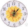 Gsycle Orologio Girasoli, Orologio da Parete Silenzioso da 30 Cm Orologio da Parete Rotondo Girasole Senza Ticchettio Orologio Decorativo a Batteria Per Cucina