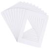 Fodlon 10 Pezzi Passepartout 12 x 10, Passepartout Bianco per Cornice Foto, Passepartout Cartoncino per Foto 10 x 8