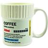 Gift Republic - Tazza a Forma di Barattolo di Pillole, MOD. Caffè, 350 ml