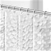 OTraki Tenda da doccia trasparente, 182,9 x 198,1 cm, tenda da doccia lunga con cubi 3D, impermeabile, con 12 occhielli e ganci