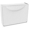 Terry Harmony Box Scarpiera, Bianco finitura Rattan, 51x19x39 cm