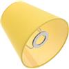 HORIALENCE Paralume Cilindrico Piccolo Giallo per Lampade E14 | Diffusione Morbida, Superficie in Lino, 1 Pezzo, per Applique e Sospensione