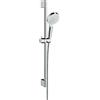hansgrohe Crometta Set doccia Vario Green 6 l/min con asta doccia 65 cm, bianco/cromo, 26555400