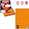 MarkIn Etichetta adesiva C/509 arancio fluo 100fg A4 210x148mm (2et/fg) Markin