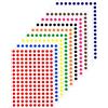 iSOUL 3000 adesivi a pois colorati, rotondi, con 10 adesivi rotondi colorati assortiti, per eventi, attività, scuole, codifica, fai da te, regali, 10 mm, 150 etichette, 20 fogli