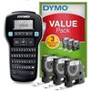 DYMO LabelManager 160 kit di etichettatrice portatile | Stampante per etichette palmare | con 3 bobine di nastro per etichette Dymo D1 | Tastiera QWERTY | Ideale per l'ufficio o per la casa
