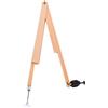 Operitacx Compasso da Disegno per Insegnanti in Legno Beige Porta Penna | Include Kit Squadrette e Compasso Nautico, Raggio Regolabile, Fino a 120cm, per Lezioni in Aula