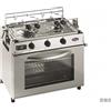 Motomarine Cucina a Gas Parker 2 Fuochi con Forno in Acciaio Inox 18/8 - 2 fuochi + forno