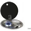 Can Fornello Ovale Can Hoodiny 1 Fuoco in Acciaio Inox con Coperchio - Ø 340 mm