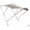Motomarine Capottina 3 Archi Inox Bianca per Imbarcazioni - 230 cm
